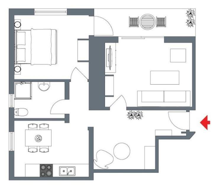 פאמייר Appart Aux Deux Colombes Avec Balcon Et Garage מראה חיצוני תמונה